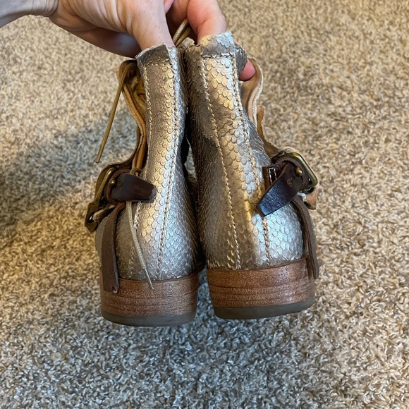 A.S.98 Riverbed Combat Boots Metallic Size 37 us size 6.5/7 - Picture 3 of 12